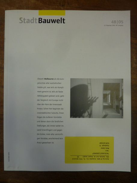 Architektur-Zeitschrift, Bauwelt [Zeitschrift], Heft 48, 96. Jahrgang, 2005: Mel
