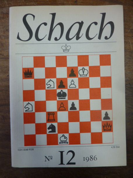 Schach / Rittner, Schach – Zeitschrift des Deutschen Schachverbandes der DDR, 40