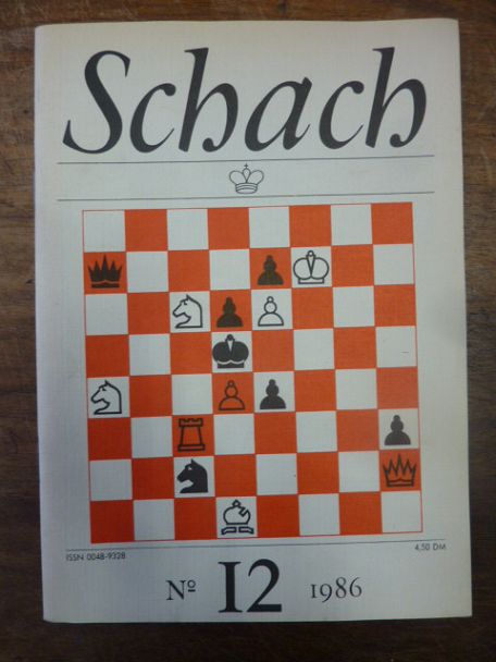 Schach / Rittner, Schach – Zeitschrift des Deutschen Schachverbandes der DDR, 40 Schach / Rittner, Schach – Zeitschrift des Deutschen Schachverbandes der DDR, 40