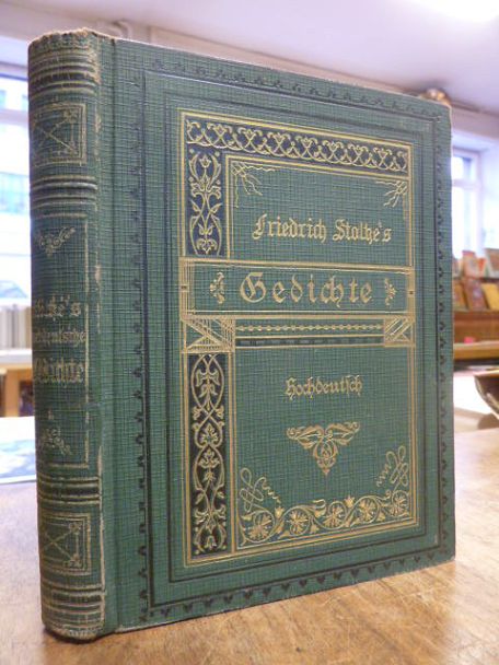 Stoltze, Hochdeutsche Gedichte (auf Vorderdeckel: Gedichte – Hiochdeutsch),