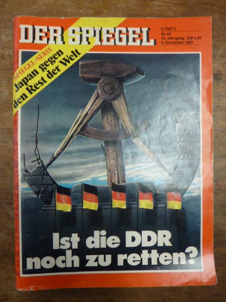 Augstein, DER SPIEGEL, Heft Nr. 45, 6. November 1989: Ist die DDR noch zu retten