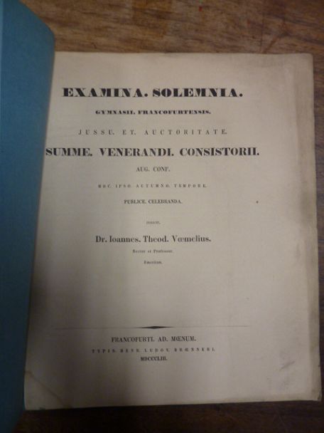 Voemel, S codicis Demosthenici conditio describitur,