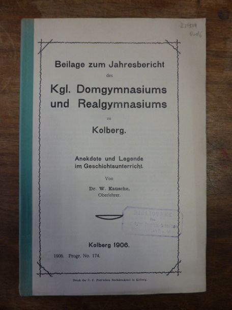 Richter, Anekdote und Legende im Geschichtsunterricht, Richter, Anekdote und Legende im Geschichtsunterricht,