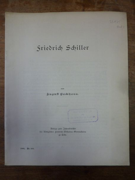 Schiller, Friedrich Schiller,