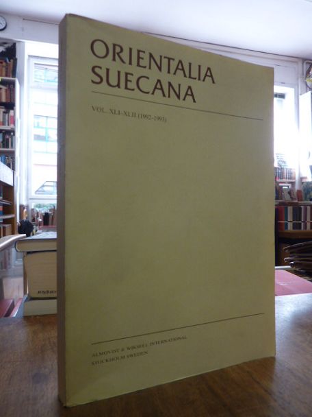 Kronholm, Orientalia Suecana, Vol. XLI – XLII (1992-1993), Kronholm, Orientalia Suecana, Vol. XLI – XLII (1992-1993),