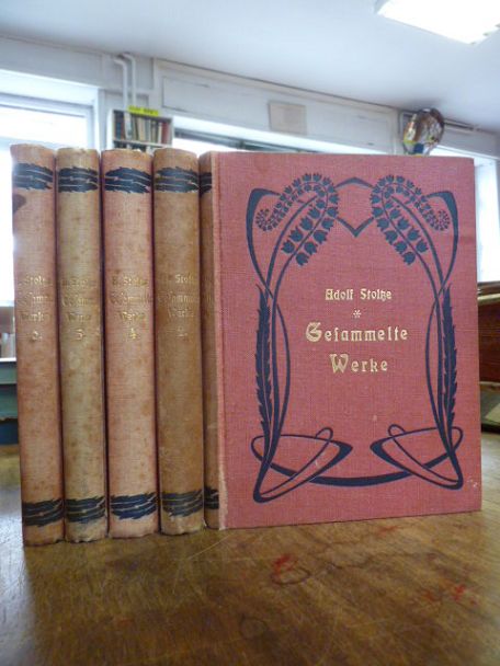 Stoltze, Gesammelten Werke, Band 1 / Band 2 / Band 4 / Band 5 / Band 6, insg. 5