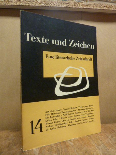 Andersch, Texte und Zeichen – Eine literarische Zeitschrift, Heft 14, Andersch, Texte und Zeichen – Eine literarische Zeitschrift, Heft 14,
