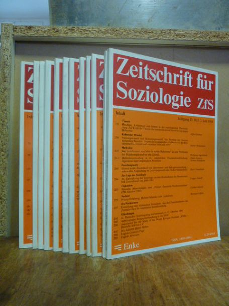 Universität Bielefeld, Zeitschrift für Soziologie, Heft 3, 1984 / Heft 5, 1985 /