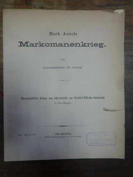 Conrad Mark Aurels Markomanenkrieg,
