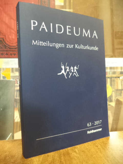 Hardenberg, Paideuma – Mitteilungen zur Kulturkunde, Band 63 – 2017, Hardenberg, Paideuma – Mitteilungen zur Kulturkunde, Band 63 – 2017,