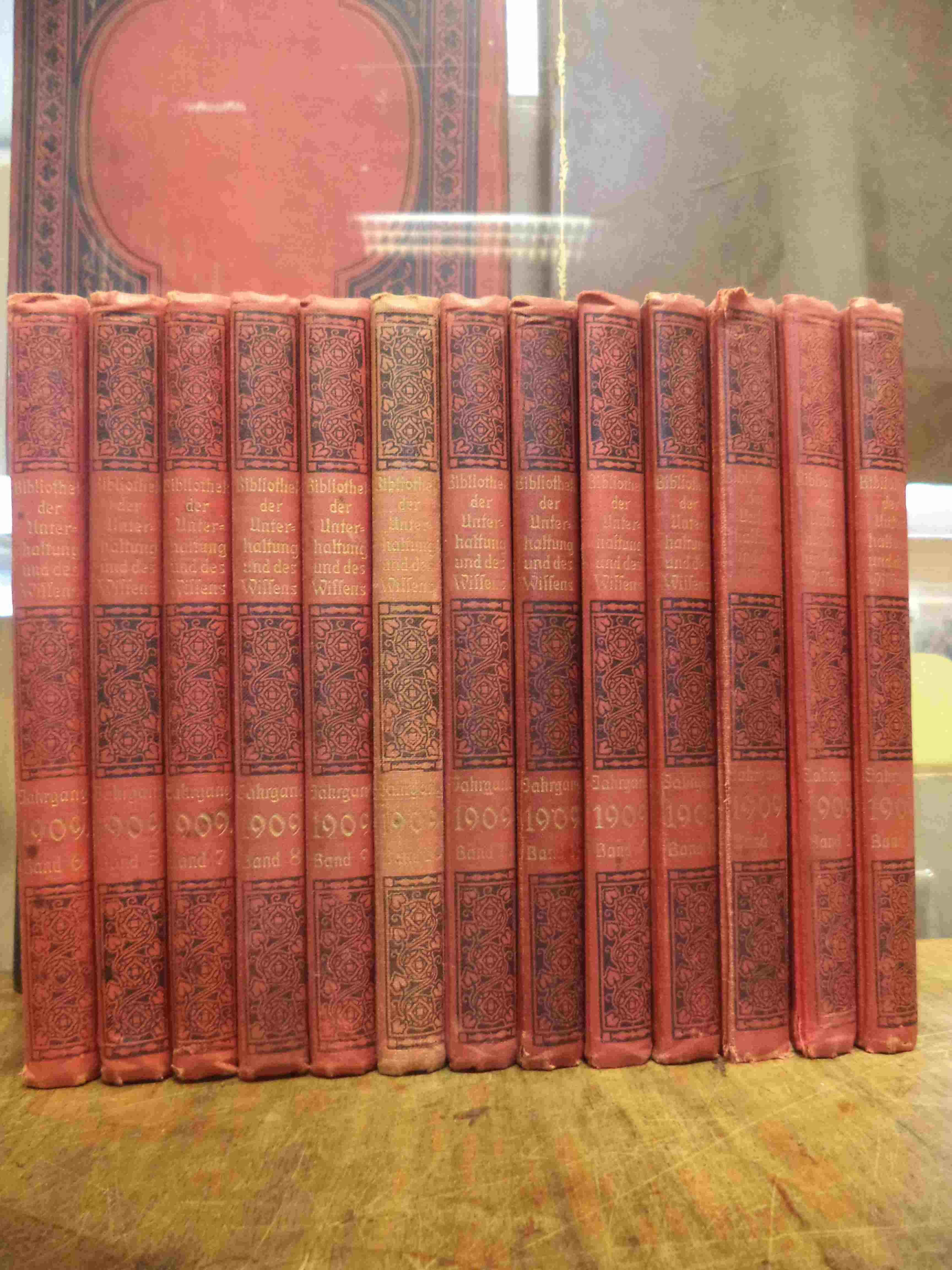 Freund, Bibliothek der Unterhaltung und des Wissens, Jahrgang 1909, 13 Bände (=