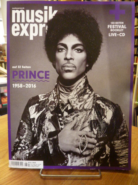 ohne Autor, Musik Express Juni 2016 – auf 32 Seiten: Prince,
