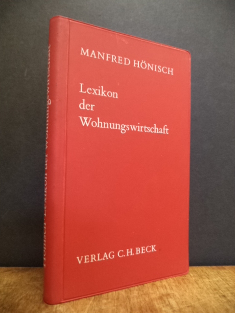 Hönisch, Lexikon der Wohnungswirtschaft, Hönisch, Lexikon der Wohnungswirtschaft,