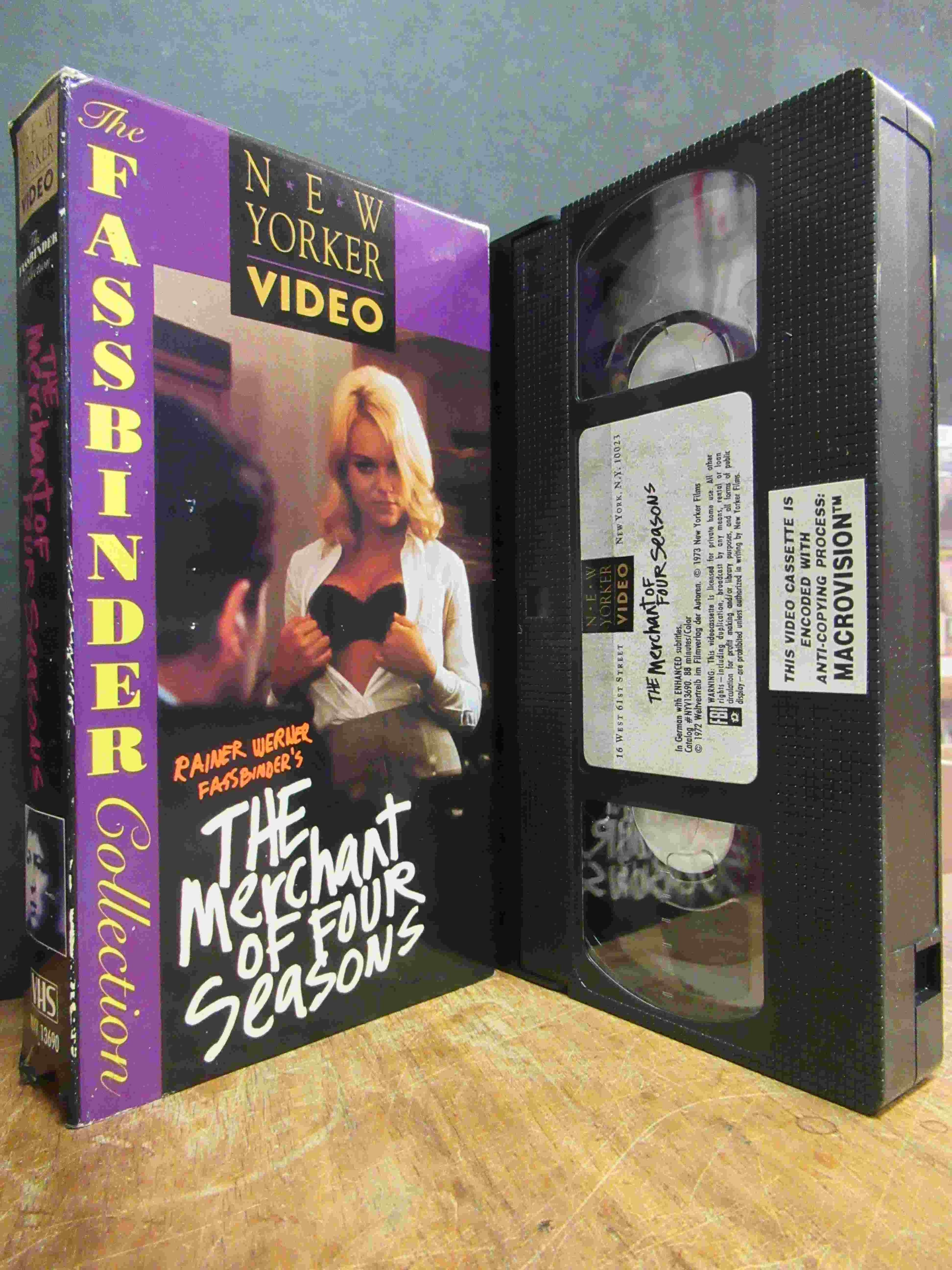 Fassbinder, Merchant of Four Seasons = Händler der vier Jahreszeiten, VHS Videok Fassbinder, Merchant of Four Seasons = Händler der vier Jahreszeiten, VHS Videok