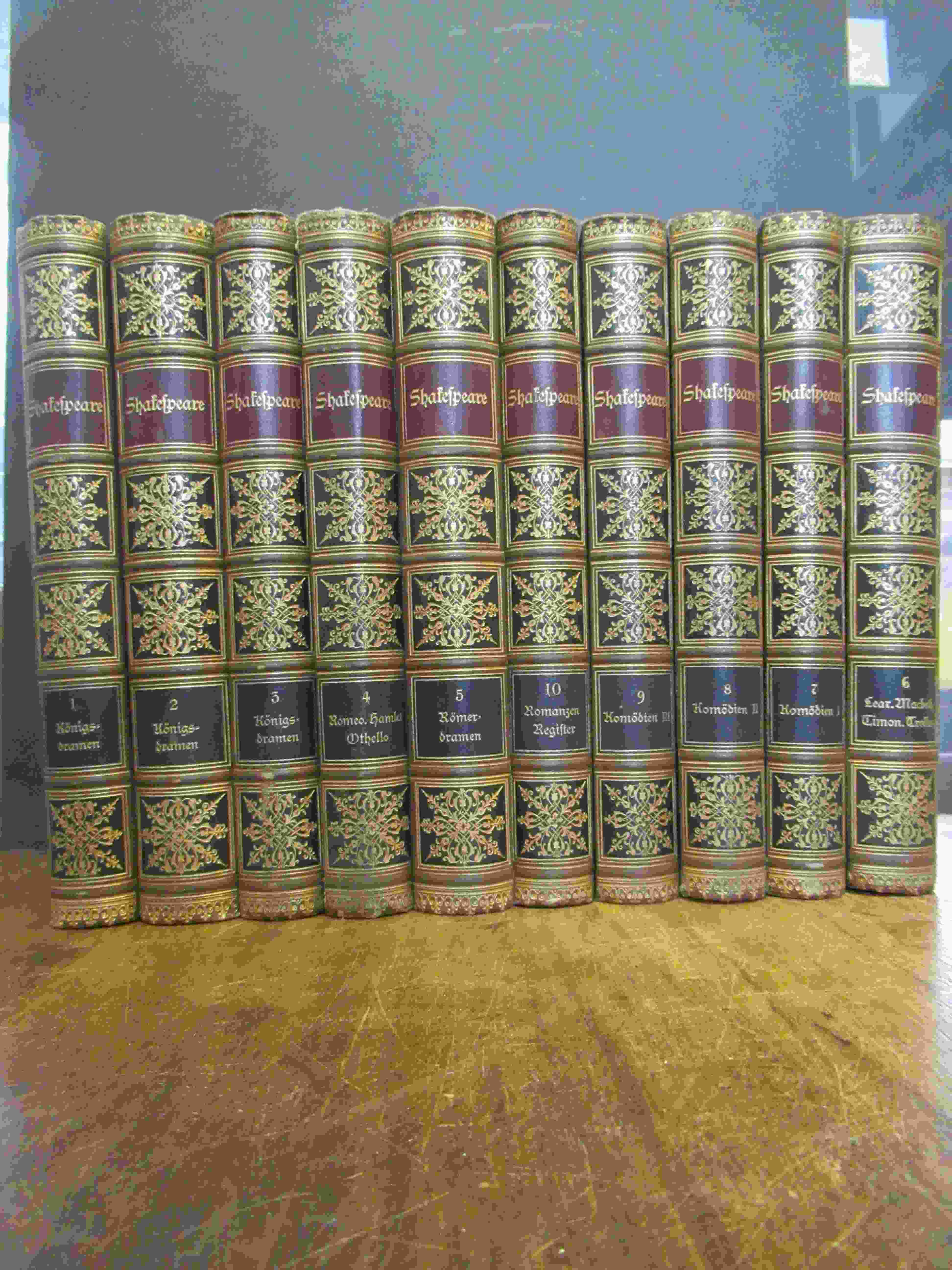 Shakespeare, Shakespeares dramatische Werke, 10 Bände (= alles),