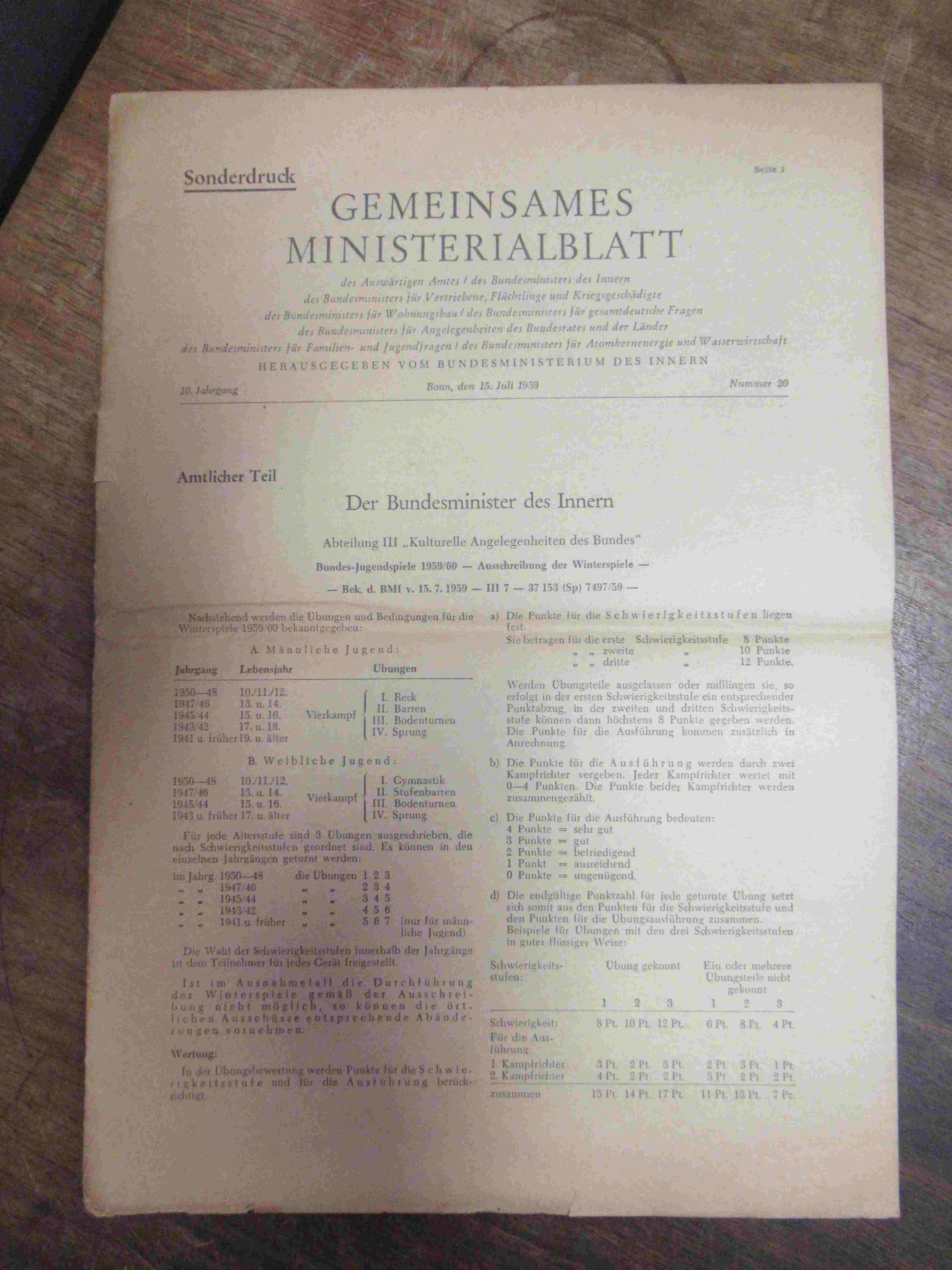Bundesministerium des Innern (Hrsg.), Gemeinsames Ministerialblatt des Auswärtig Bundesministerium des Innern (Hrsg.), Gemeinsames Ministerialblatt des Auswärtig
