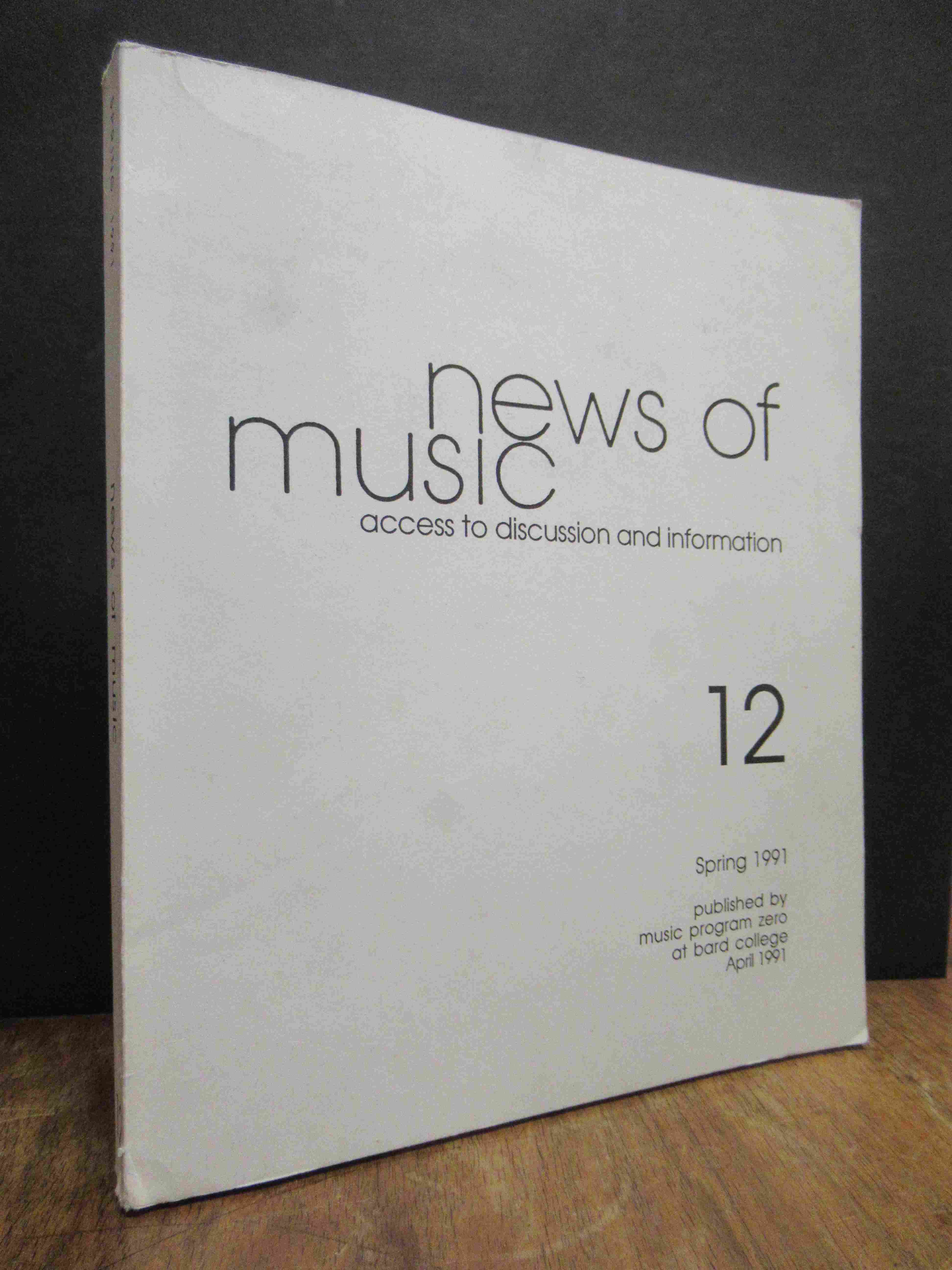 Hyde, news of music – access to discussion and information, Vol. 12, Spring 1991 Hyde, news of music – access to discussion and information, Vol. 12, Spring 1991