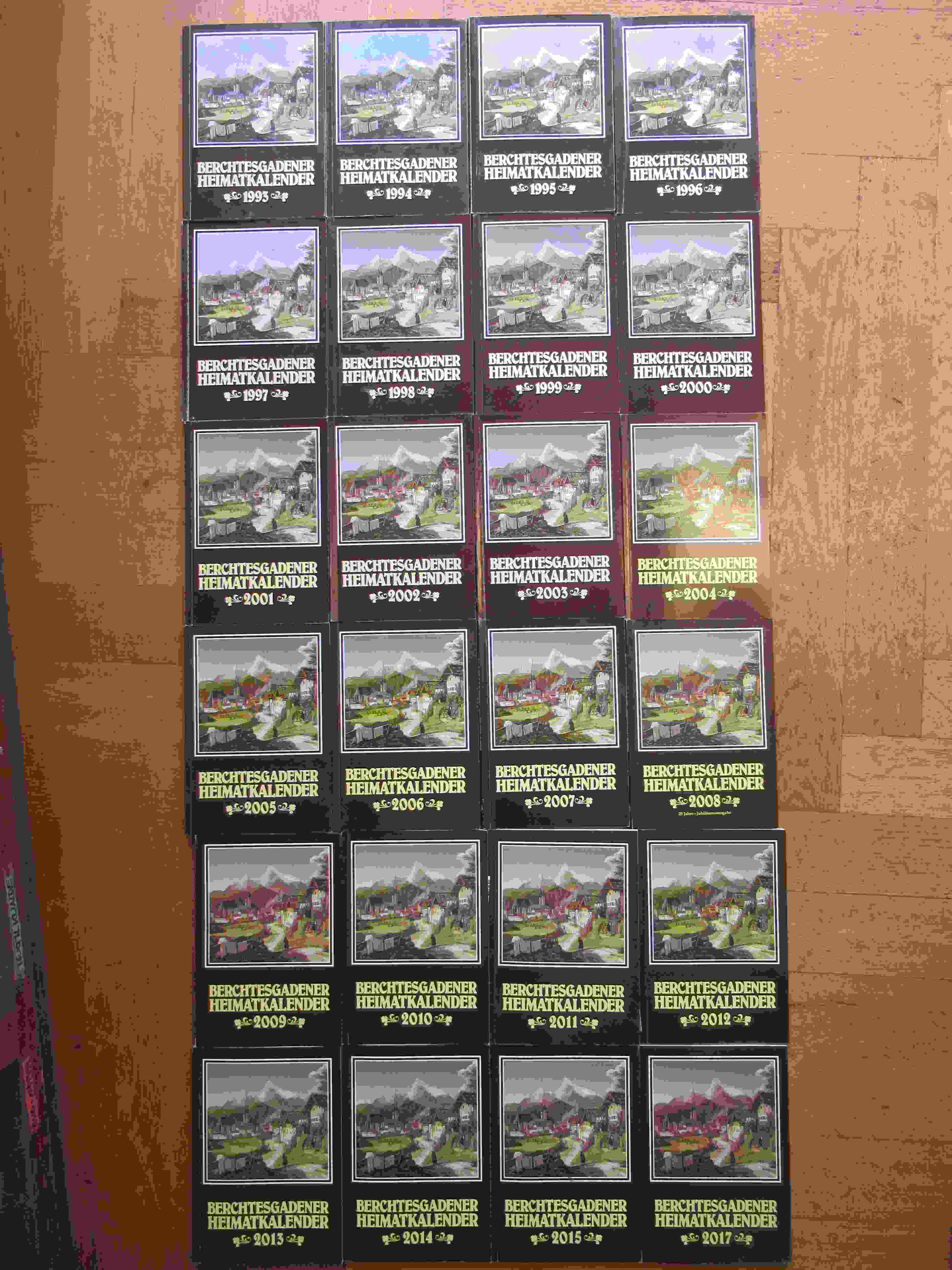 Will, Berchtesgadener Heimatkalender 1993 – 2015 (Nr. 10 – 32) + 2017 (Nr. 34), Will, Berchtesgadener Heimatkalender 1993 – 2015 (Nr. 10 – 32) + 2017 (Nr. 34),