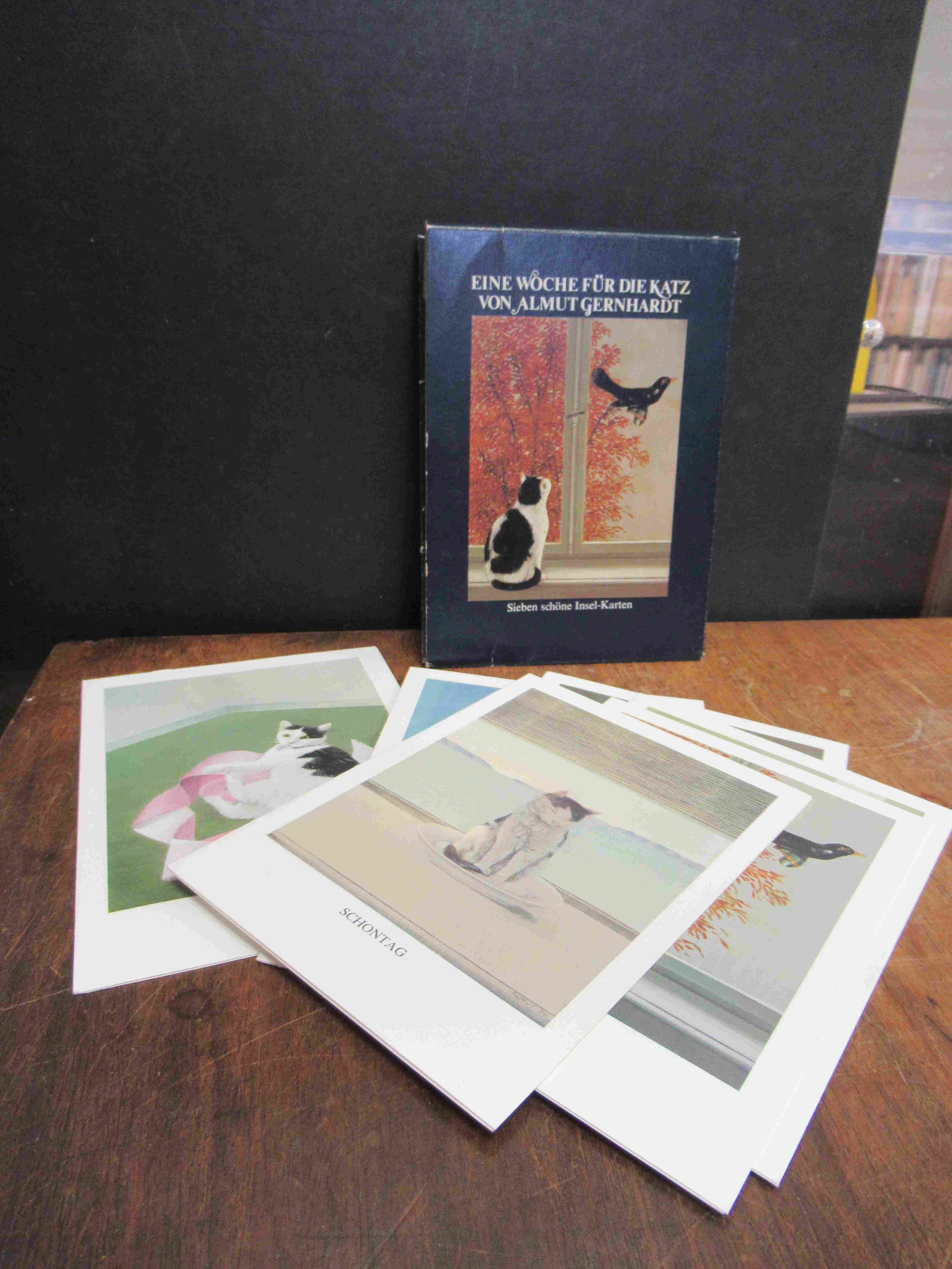 Gernhardt, Eine Woche für die Katz – Sieben (7) schönes Insel-Karten, Gernhardt, Eine Woche für die Katz – Sieben (7) schönes Insel-Karten,