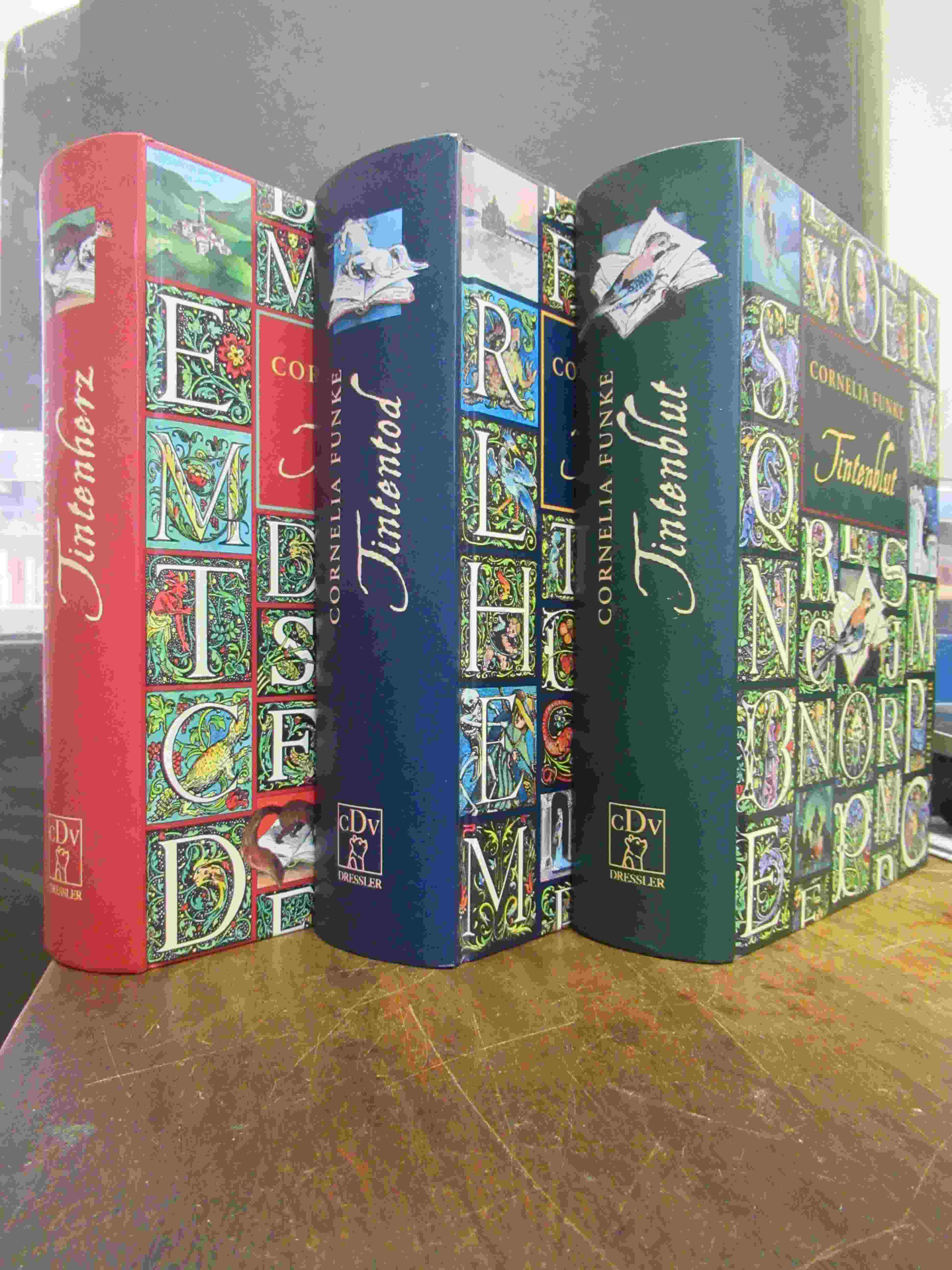Funke, Tintenwelt Trilogie, Band 1: Tintenherz / Band 2: Tintenblut / Band 3: Ti Funke, Tintenwelt Trilogie, Band 1: Tintenherz / Band 2: Tintenblut / Band 3: Ti
