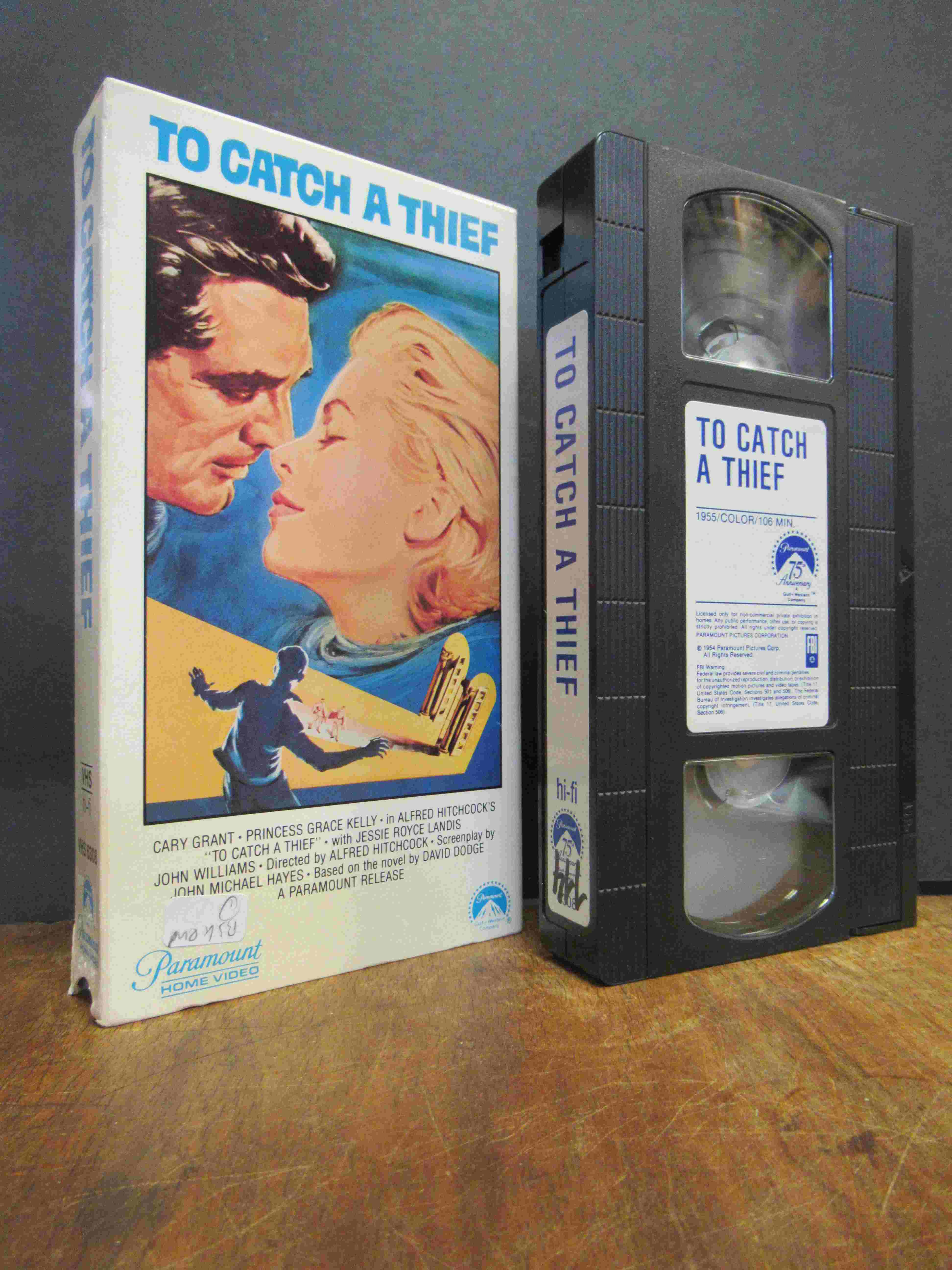 Hitchcock, To Catch a Thief, original VHS hi-fi Videokassette, Hitchcock, To Catch a Thief, original VHS hi-fi Videokassette,