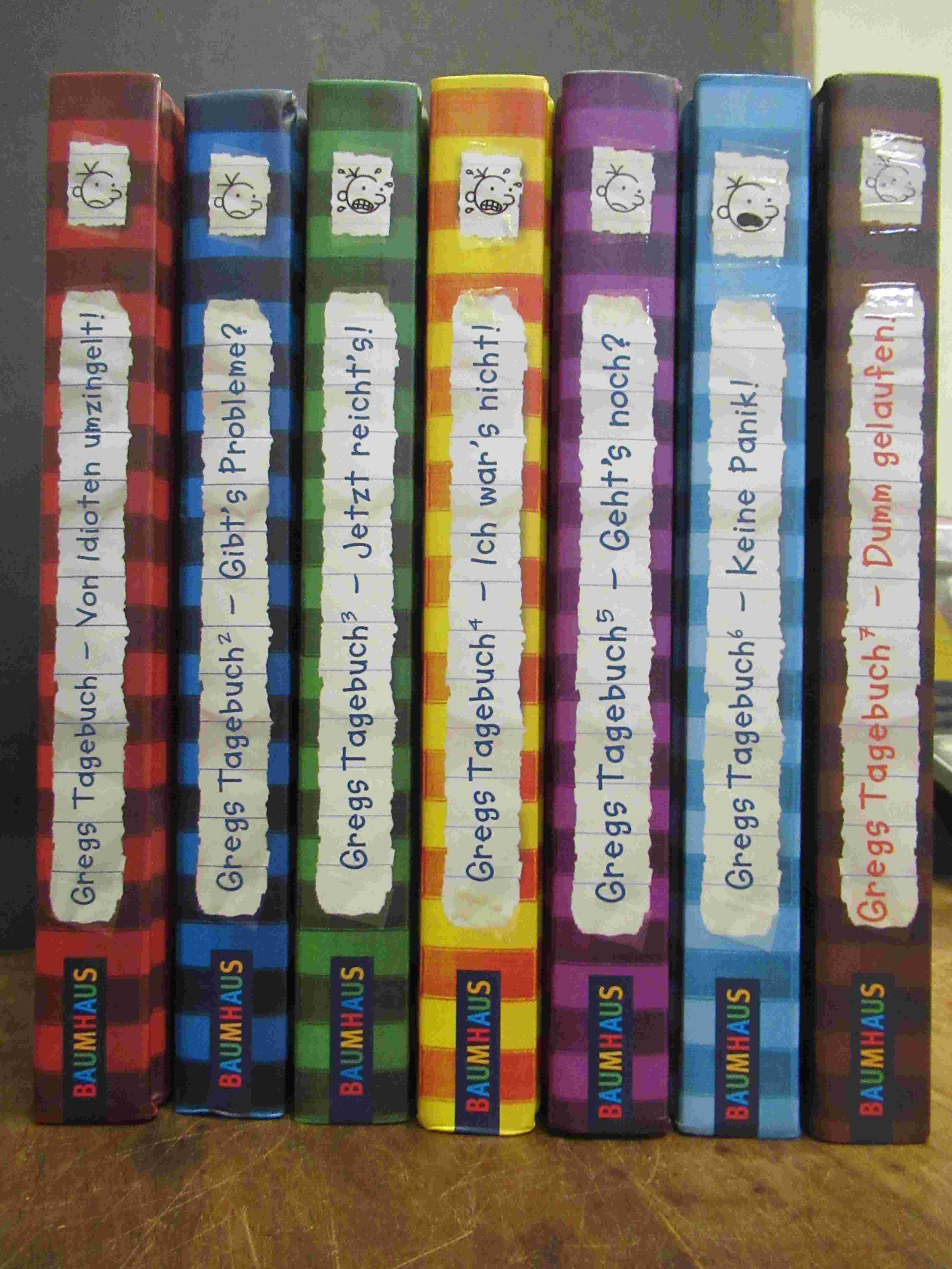 Kinney, Konvolut der ersten 7 Bände von ″ Gregs Tagebuch – Ein Comic-Roman „, Bä Kinney, Konvolut der ersten 7 Bände von ″ Gregs Tagebuch – Ein Comic-Roman „, Bä