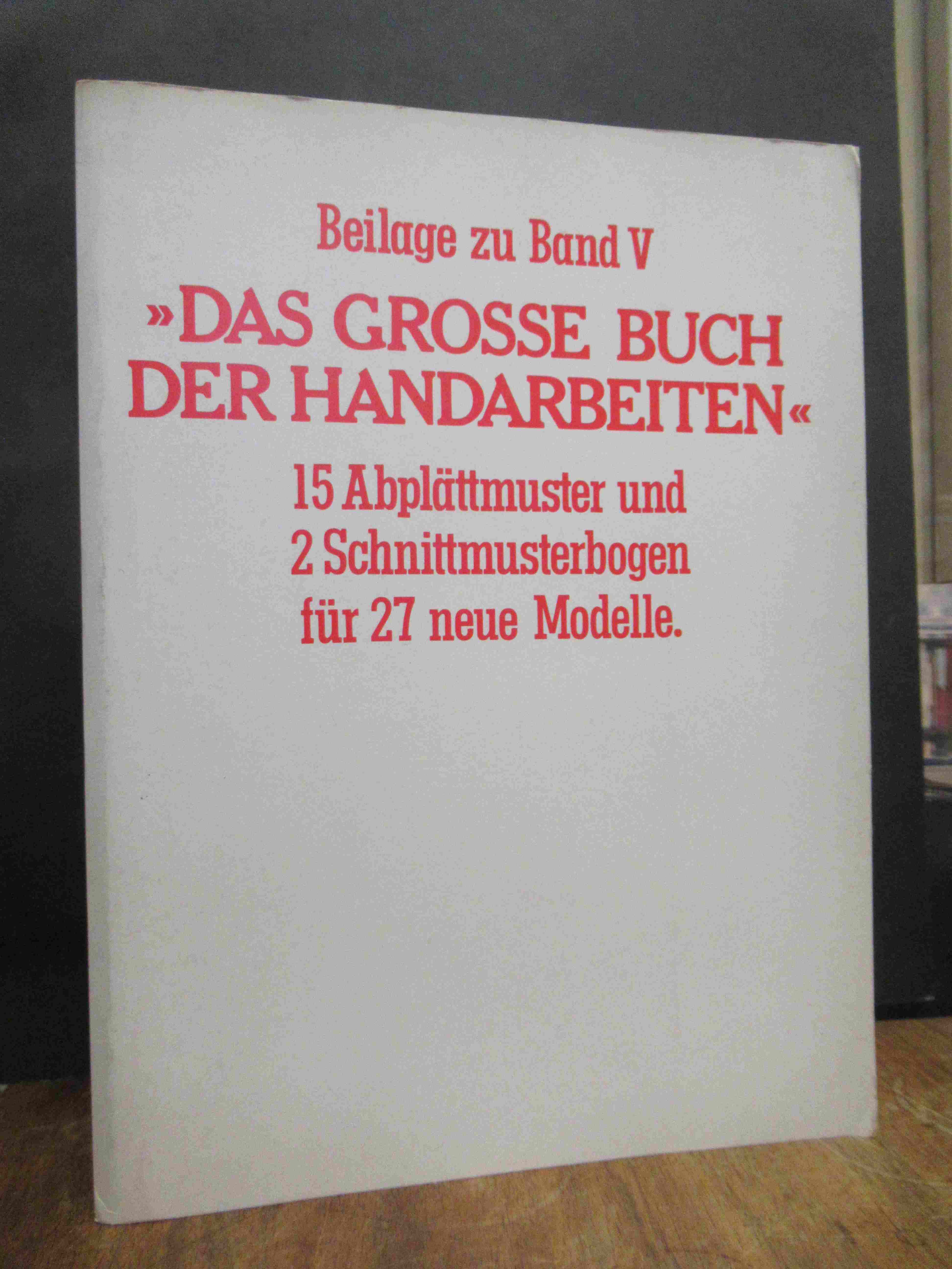 Stegemann, Beilage zu Band V – Das große Buch der Handarbeiten (15 Abplättmuster