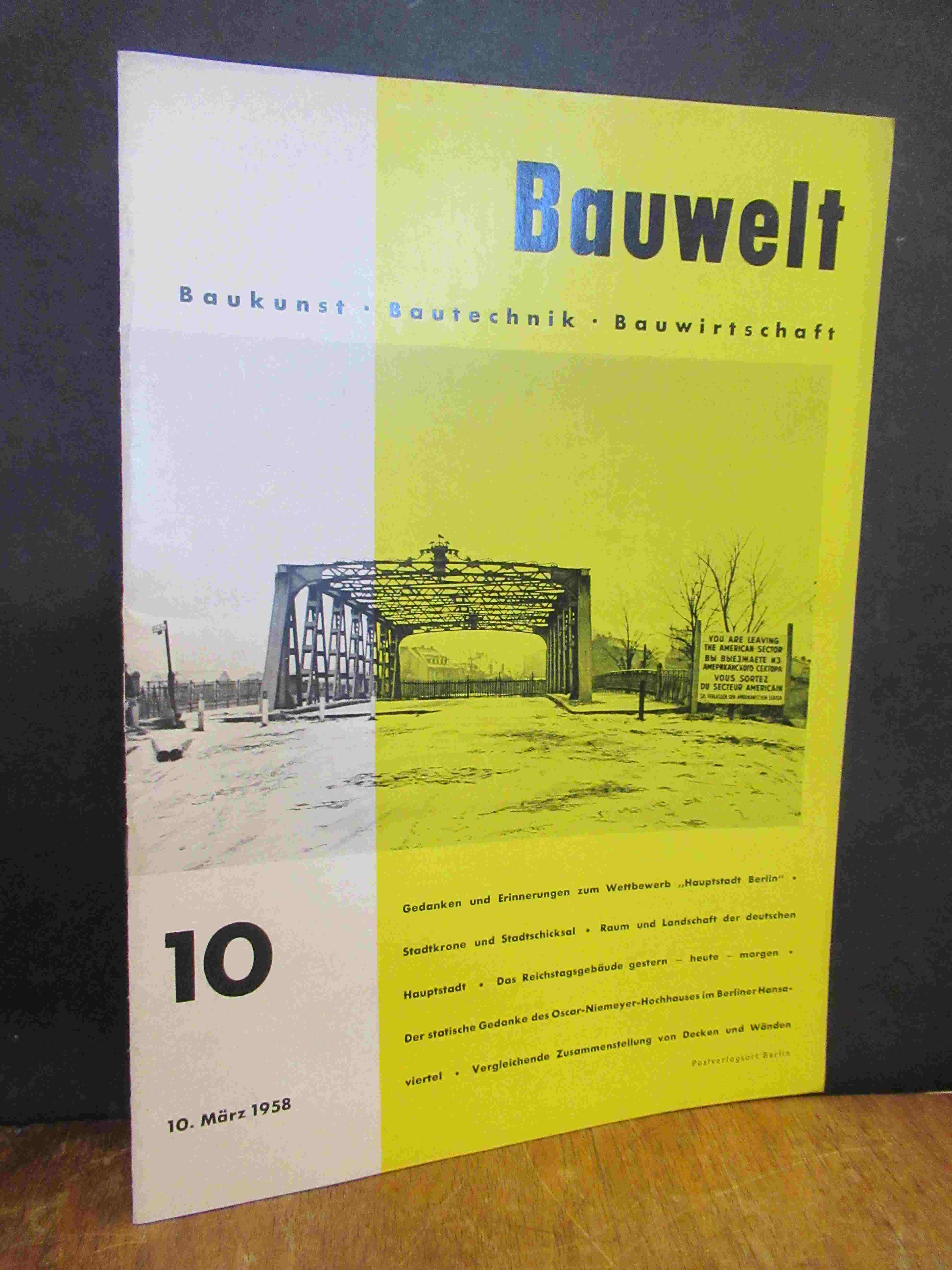 Architektur-Zeitschrift, Bauwelt – Baukunst Bautechnik Bauwirtschaft [Zeitschrif