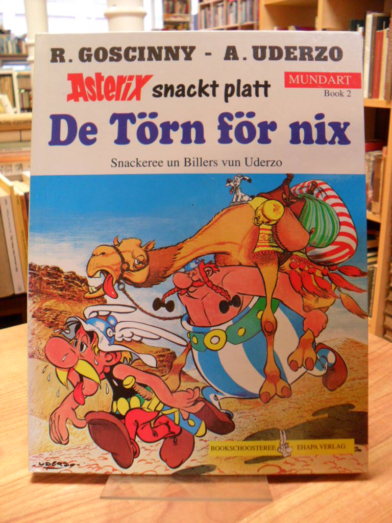 Goscinny, De Törn för nix – Asterix snackt platt – mit Aufkleber! Goscinny, De Törn för nix – Asterix snackt platt – mit Aufkleber!