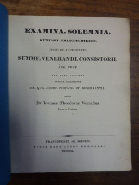 Voemelius, Teil 1: Sit ne restituendum kittophoros pro kistophoros nunc recepto Voemelius, Teil 1: Sit ne restituendum kittophoros pro kistophoros nunc recepto