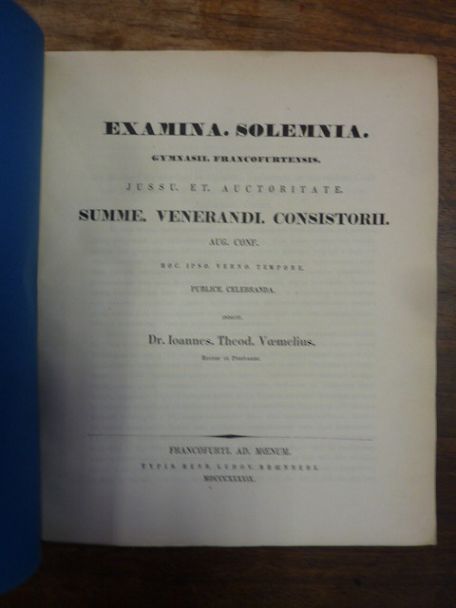 Voemelius, Teil 1: De modis conjunctivo et optativo verborum mi secundum codices
