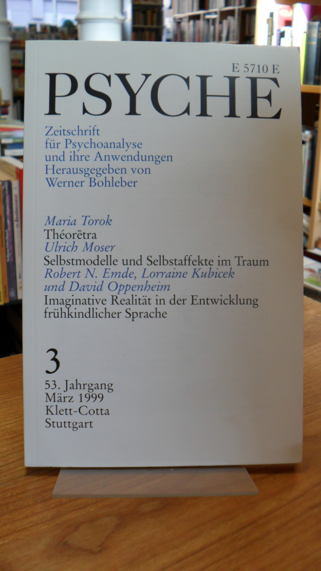 Bohleber, Psyche – Zeitschrift für Psychoanalyse und ihre Anwendungen, Heft 3, 5