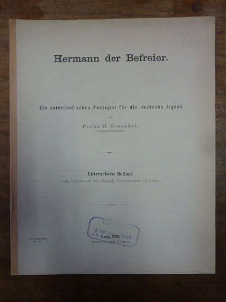 Kraenkel, Hermann der Befreier, Kraenkel, Hermann der Befreier,