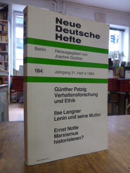 Günther, Neue Deutsche Hefte, Nr. 184, Jahrgang 31, Heft 4/1984,