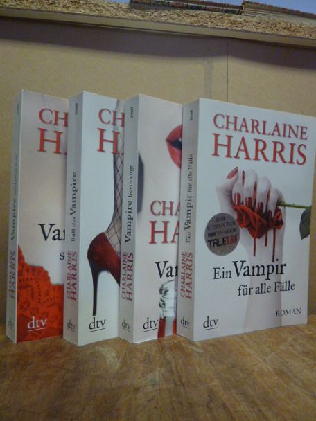 Harris, Konvolut von vier Romanen aus der Susie-Stackhouse-/True-Blood-Serie: Ba