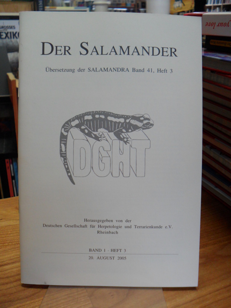 Deutsche Gesellschaft für Herpetologie und Terrarienkunde e. V., Der Salamander Deutsche Gesellschaft für Herpetologie und Terrarienkunde e. V., Der Salamander
