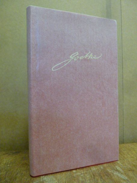 Goethe, Goethe Kalender für das Jahr 1983, in rotem Ganzleder,
