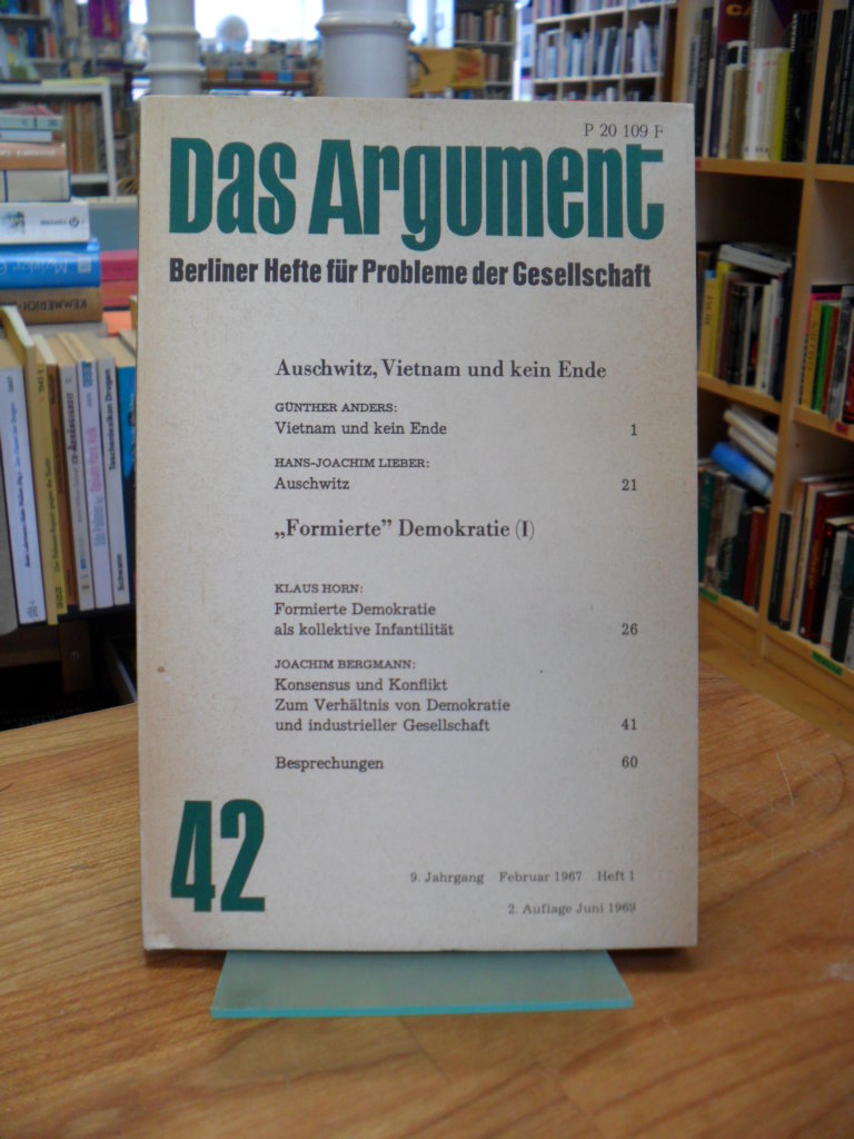 Haug, Das Argument 42 – Berliner Hefte für Probleme der Gesellschaft – 9. Jahrga