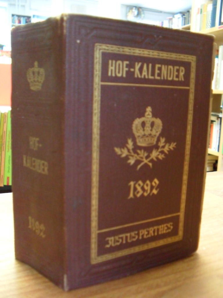 Gothaischer Genealogischer Hofkalender 1892
