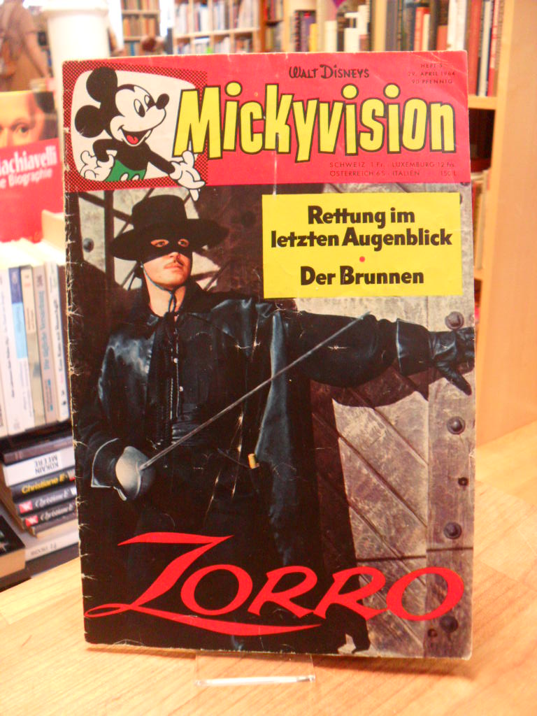 Disney, Mickyvision – Heft 5 – 29. April 1964 – Zorro: Rettung im letzten Augenb Disney, Mickyvision – Heft 5 – 29. April 1964 – Zorro: Rettung im letzten Augenb