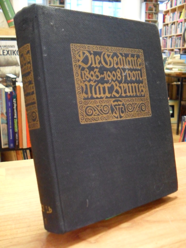 Bruns, Die Gedichte (1893-1908), Bruns, Die Gedichte (1893-1908),