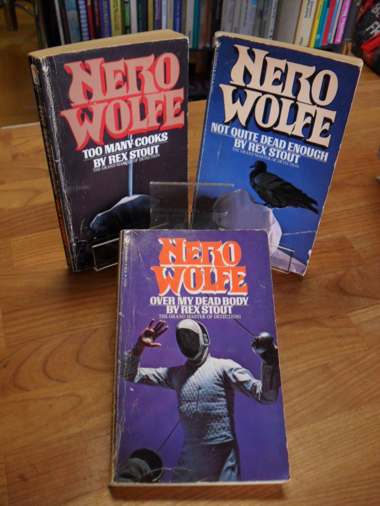 Stout, Nero Wolfe Konvolut von drei Romanen – Over My Dead Body / Too Many Cooks