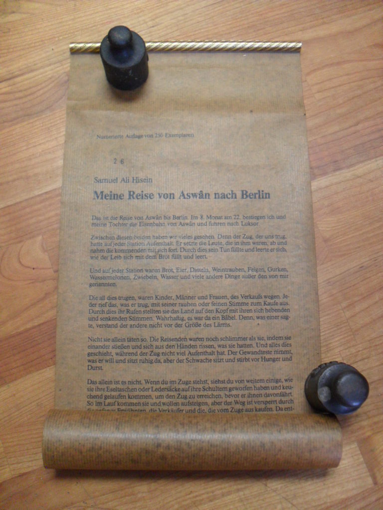 Samuel ?Ali ?usain, Meine Reise von Aswân nach Berlin, Samuel ?Ali ?usain, Meine Reise von Aswân nach Berlin,