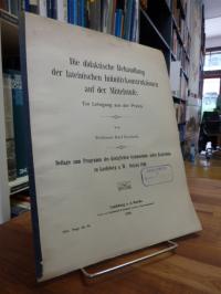 Seyfarth, Die didaktische Behandlung der Infinitivkonstruktionen auf der Mittels