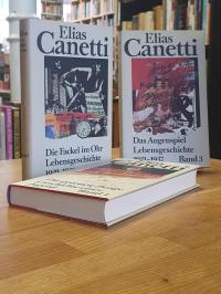 Canetti, Lebensgeschichte, drei Bände (so komplett): 1: Die gerettete Zunge – Ge