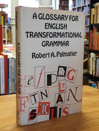 A glossary for English transformational grammar,