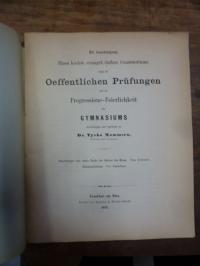 Mommsen, Teil 1. Bemerkungen zum ersten Buche der Satiren des Horaz, Teil 2. Sch