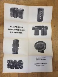 Symposion europäischer Bildhauer, Poster: ‚Kleinplastiken und Zeichnungen‘,