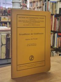 Del Vecchio, Grundlinien der Geldtheorie,