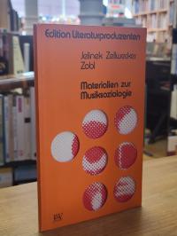 Jelinek, Materialien zur Musiksoziologie,